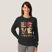 Love Kindergarten Teacher Students Christmas Tシャツ (正面フル)
