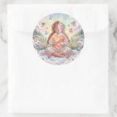 Love & Kindness Aesthetic ラウンドシール (バッグ)