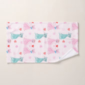 Love Kitties バスタオルセット (ハンドタオル)