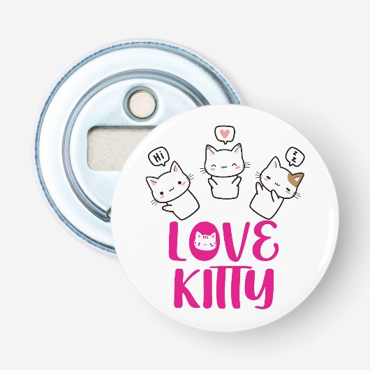 LOVE KITTY -It's too cute- 栓抜き (正面)