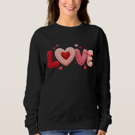 LOVE Knit Heart Sweatshirt – Cozy Romantic Valenti スウェットシャツ