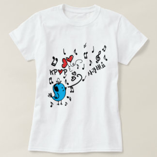 LOVE KPOP SARANG女性基本Tシャツ Tシャツ