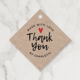 Love Kraftで手作りありがとう素朴 フェイバータグ