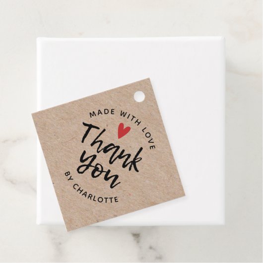 Love Kraftで手作りありがとう素朴 フェイバータグ (インサイチュ)