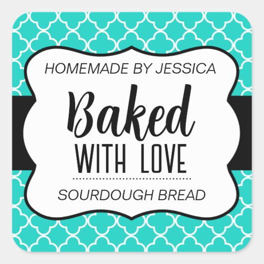 Love Label HM012焼いたsqv2でカスタマイズ可能 スクエアシール (正面)