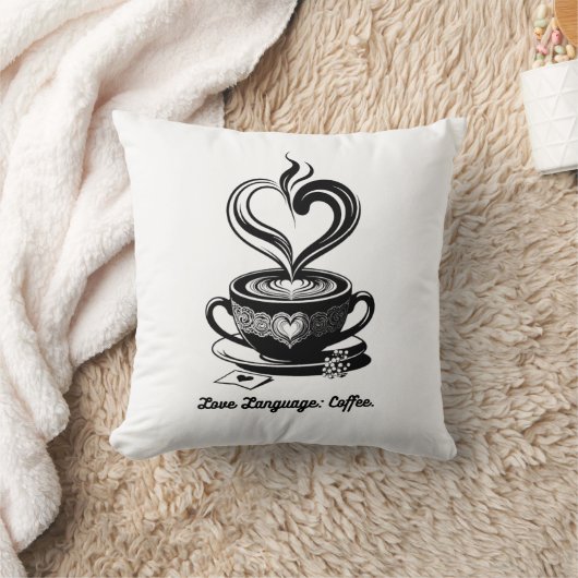 Love Language Coffee Mug | Minimalist Valentine's  クッション (ブランケット)