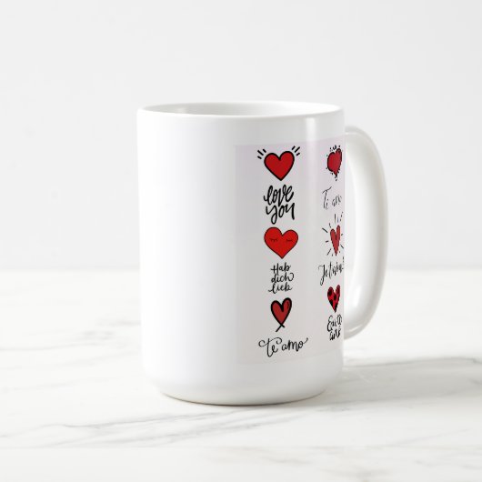 Love Languages Mug コーヒーマグカップ (正面右)