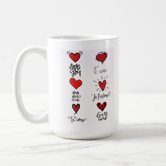 Love Languages Mug コーヒーマグカップ (左)