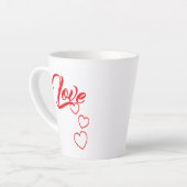 Love Latte Mug カフェラテマグ (左アングル)