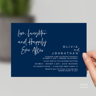 Love, Laughter and Happily Ever After, モダン 招待状