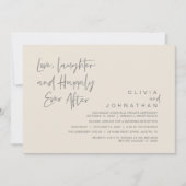 Love, Laughter and Happily Ever After, モダン 招待状 (正面)