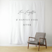 Love Laughter & Happily Ever After Wedding Banner タペストリー (インサイチュ)