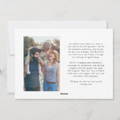 Love Laughter Light Christmas Photo White シーズンカード (裏面)