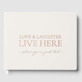 Love & Laughter Live Here ウェディング ゲストブック (正面)