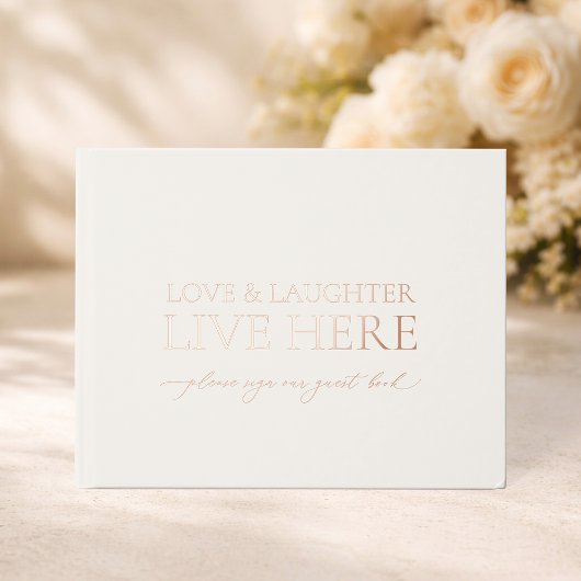 Love & Laughter Live Here ウェディング ゲストブック