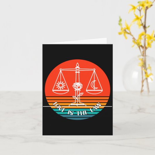 Love Law Retro  カード (黄色い花)