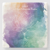 LOVE | Let Our Vibrations Evolve ストーンコースター (正面)