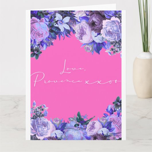 Love Letter Design - Love, Provence xxoo カード (正面)