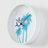 Love Letter Design - Love, Summer xxoo 壁時計 (傾斜)