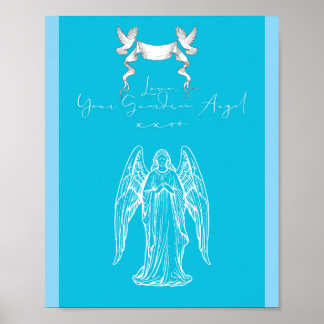 Love Letter Design - Love, Your Guardian Angelxxoo ポスター