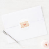 Love letter envelope ラウンドシール (封筒)