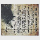 Love Letter To Husband | Special Gift For Man | ラッピングペーパー (フラット)