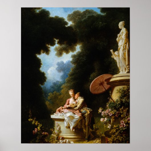 Love Letters by Jean Honore Fragonard ポスター (正面)