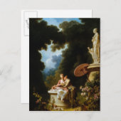 Love Letters by Jean Honore Fragonard ポストカード (正面/裏面)