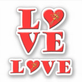 Love Letters 'L O V E' Scrap Book シール (正面)