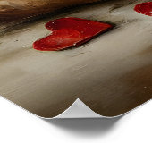 Love Letters Printable Wall Art – Vintage Romantic ポスター (角)