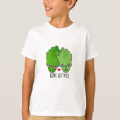 Love Lettuce Funny Veggie Pun Tシャツ (正面)