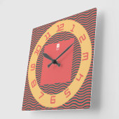 LOVE LEX REDREEN BY MASANSER スクエア壁時計 (傾斜)
