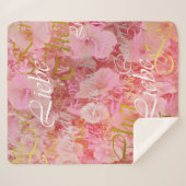 Love,liebe,kara,cher,karee,querido,文字,バラ，祭典 シェルパブランケット (正面(横))