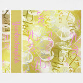 Love,liebe,kara,cher,karee,querido,文字,バラ，祭典 フリースブランケット (正面(横))