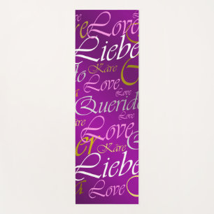 Love,liebe,kara,cher,karee,querido,文字,バラ，祭典 ヨガマット