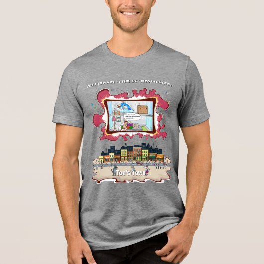 Love, Lies, and a Lethal Schnoz | 馬鹿馬鹿しい トライブレンドTシャツ (正面)