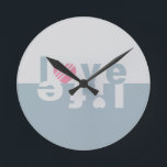 LOVE LIFEウォールクロック ラウンド壁時計<br><div class="desc">このデザインの他のアイテムや色の選択については、ストアを参照する。</div>