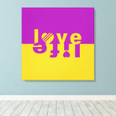 LOVE LIFEキャンバス印刷 キャンバスプリント (インサイチュ (ウッドフロア))