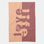LOVE LIFEハンドタオル キッチンタオル (縦)