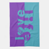 LOVE LIFEハンドタオル キッチンタオル (縦)