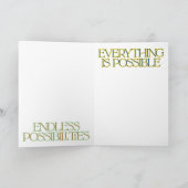 Love Life Folded Greeting Card カード (内部)