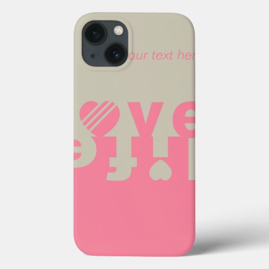 LOVE LIFE iPadケース Case-Mate iPhoneケース (裏面)