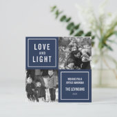 Love & Lightハヌカモダンー写真 シーズンカード (スタンド正面)