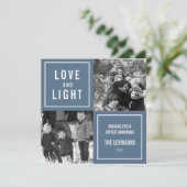 Love & Lightハヌカモダンー写真 シーズンカード (スタンド正面)
