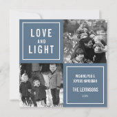 Love & Lightハヌカモダンー写真 シーズンカード (正面)