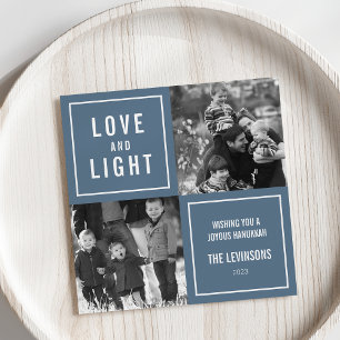 Love & Lightハヌカモダンー写真 シーズンカード