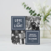 Love & Lightハヌカモダンー写真 シーズンカード (スタンド正面)
