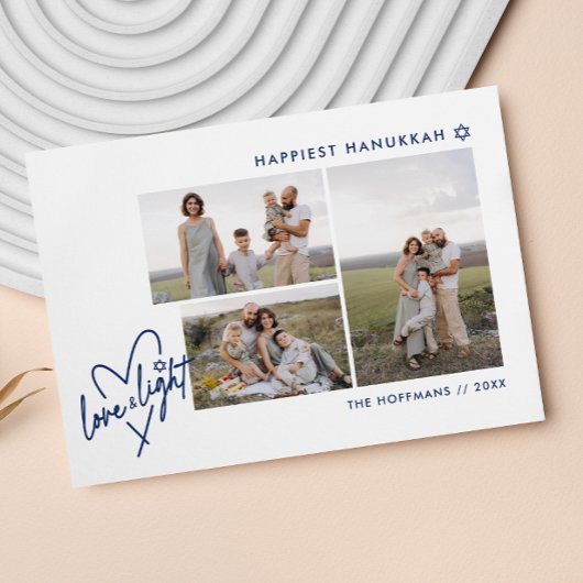 Love & Lightハートハヌカー3フォトカード シーズンカード