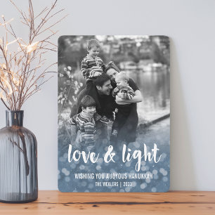 Love & Light《写真》ぼけ味Hanukkahフォトカード シーズンカード