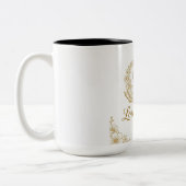 Love & Light Mug - Gold Swans Heart Design | 15 oz ツートーンマグカップ (左)